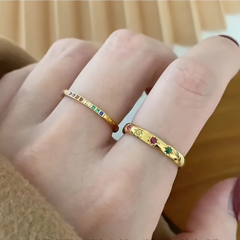 Anillo circonias