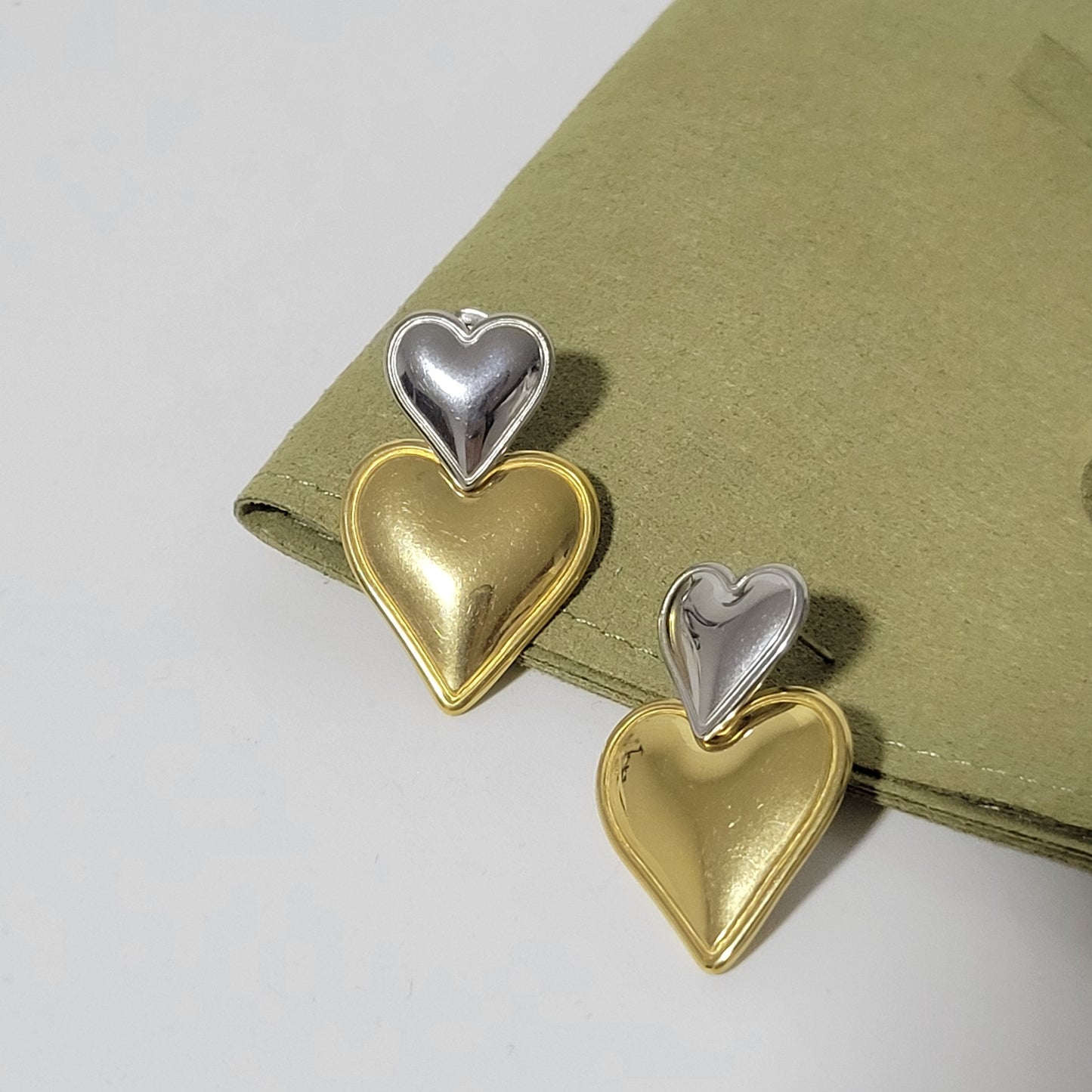Aretes Love bicolor
