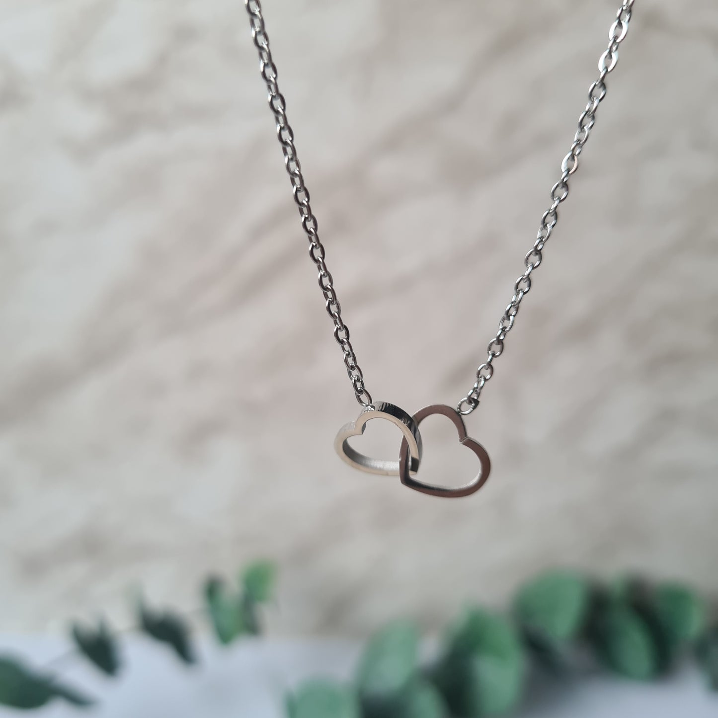 Collar Corazones Entrelazados
